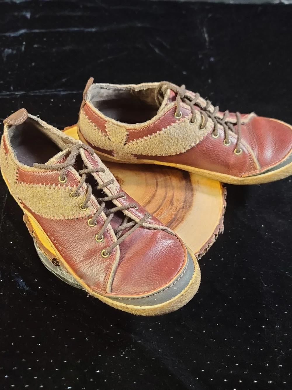 Merrell Brown Leather Casual Shoe with Tan Sole